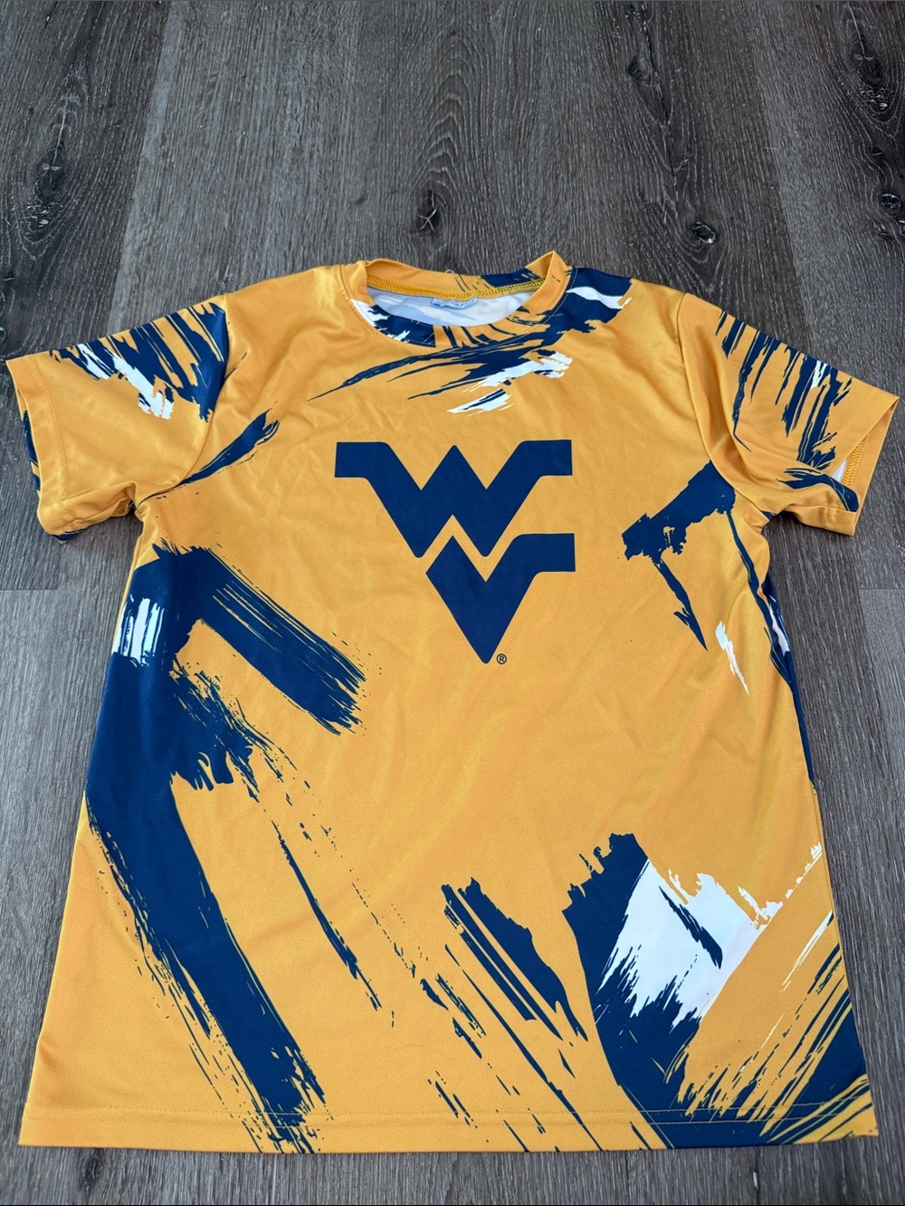West Virginia Mountaineers Gold & Navy Athletic T-Shirt